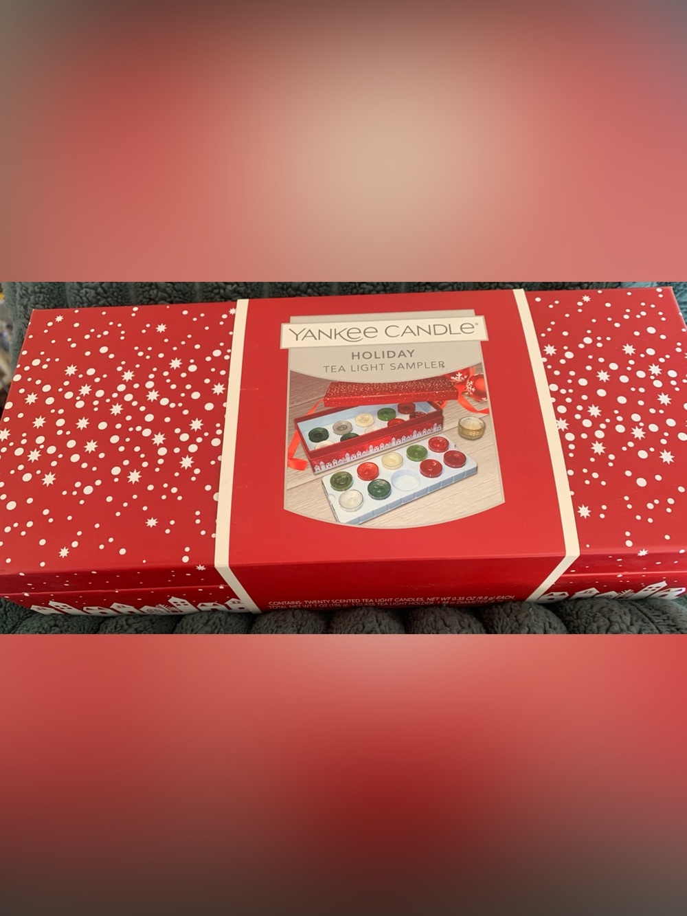 Yankee Candle Holiday Tea Light Set - Red, Green, Cream